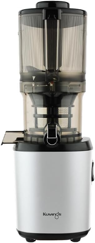 kuvings Mastizier-Entsafter mit einer Schnecke, 200 W, 1.7 L, Silber/Schwarz