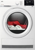 AEG Wärmepumpentrockner, 8 kg, Weiß, Serie 7000: SensiDry schonendes & energiesparendes, neue Energiekl. E, Mengenautomatik