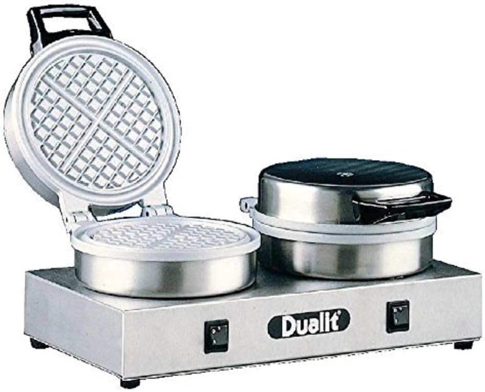 DUALIT Küche Haushalt & Wohnen,Elektrische Küchengeräte,Waffeleisen, Silber/Schwarz
