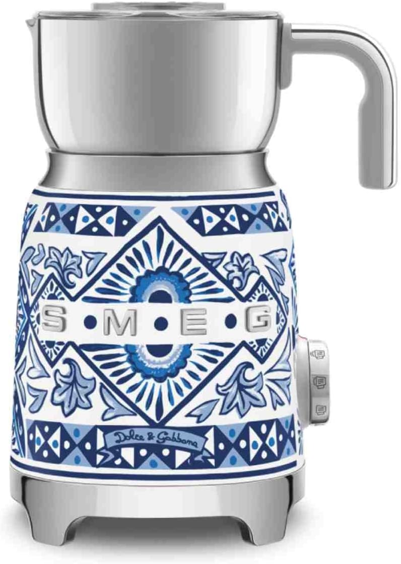 Smeg Milchaufschäumer, Blau/Weiß, MFF01DGBEU Dolce & Gabbana Blu Mediterraneo, Blau