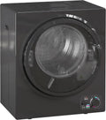 HOMCOM Wäschetrockner, 850 W, 4 kg, Schwarz, 4 Trocknungsmodi, 2 Heizstufen, Edelstahltank, Wandmontage, Wohnheim