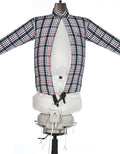 TUBIE Wäschetrockner, Blau/Weiß/Rot, Original Hemdenbügler Bügelpuppe Blusenbügler Bügelmaschine