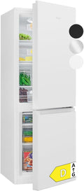 Bomann Kühl-Gefrierkombination, 143 cm, 39 dB, 175 L, Weiß, ® Kühlschrank mit Gefrierfach, Energieklasse D, Kühl Gefrierkombination leise