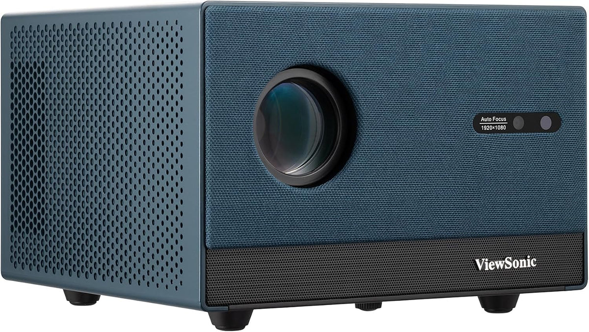 ViewSonic Beamer, Schwarz, LX60HD Full HD 1080p mit Google TV, Mini für Heimkino, 630 ANSI Lumen, Autofokus, Keystone