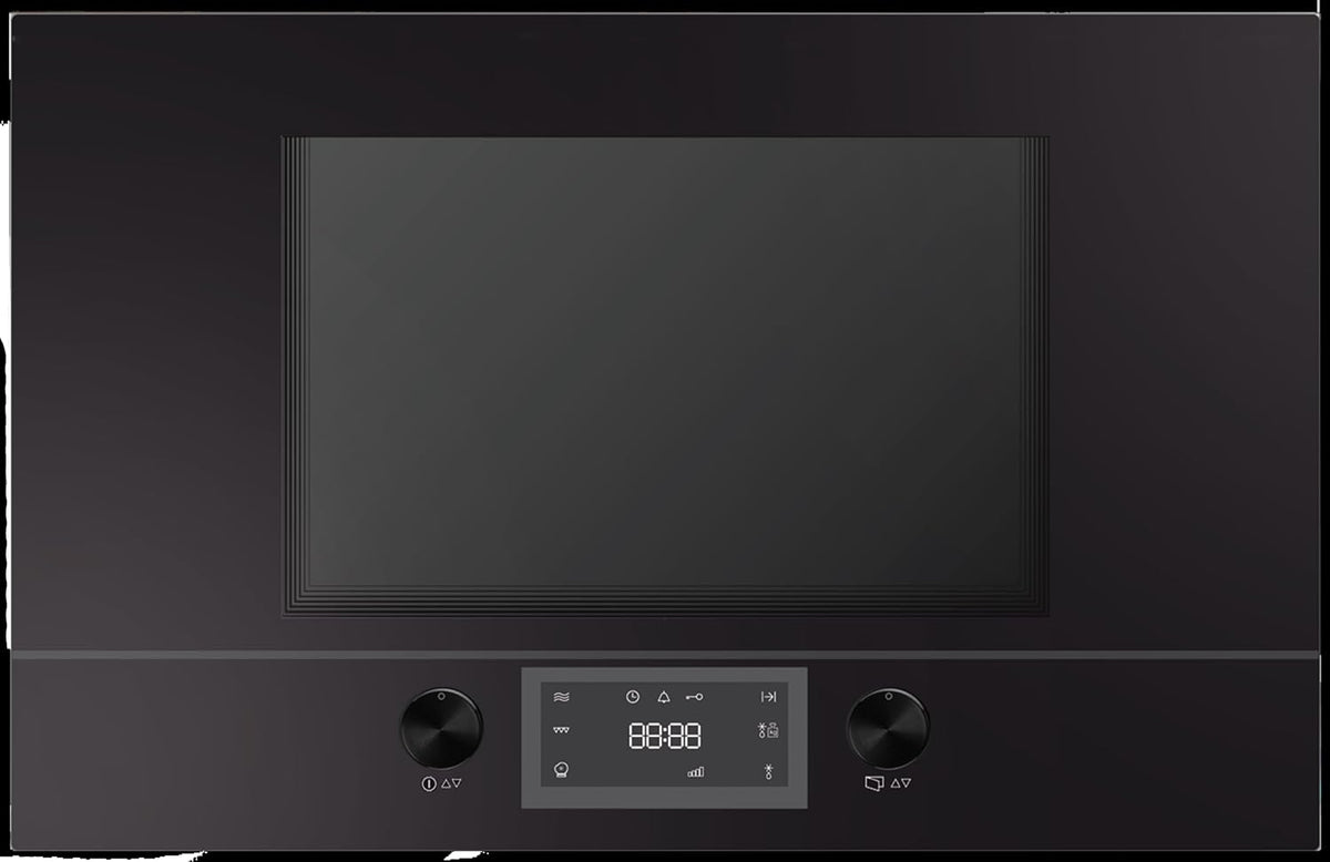 Küppersbusch Mikrowelle, 38 cm, Schwarz, Einbau- mit LED Display und Grill - ML6330.0S