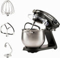 G3 Ferrari Eismaschine, 8 Liter, 1800 W, 2300 W, Schwarz/Silber, G20137 Knetmaschine mit Direktantrieb, ( max.)