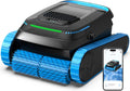 BOTLUXE Poolroboter, Schwarz/Blau, (2026 Upgrade) PC20 Boden und Wand, Wasserlinienreinigung, Intelligenter Navigation