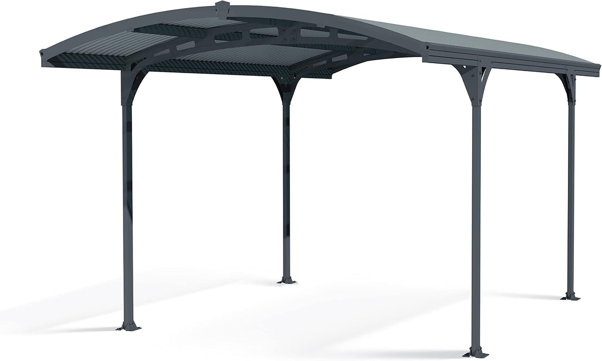 Palram Carports, 494,5 x 287,5 cm, Anthrazit, Canopia by Carport Bausatz Atlas 5000 Einzelcarport