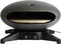 Morsø Pizzaofen, 57 x 53 x 35 cm, Anthrazit, Forno Spin, Gas mit rotierendem Pizzastein, Outdoor Ofen für Pizza aus Aluminium