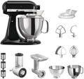 KitchenAid Universalküchenmaschinen, Schwarz/Silber, Küchenmaschine Artisan 5KSM175PS Starter Paket