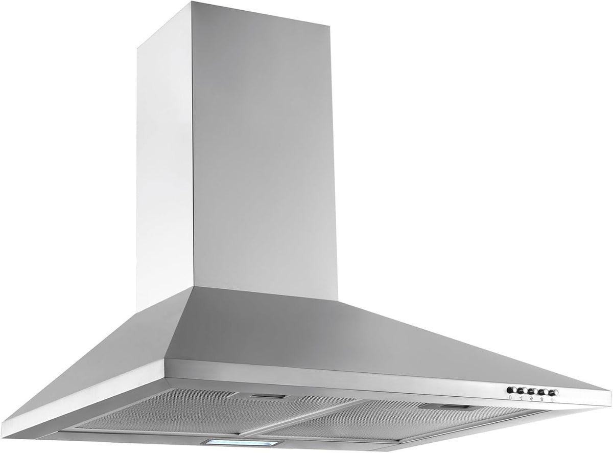 respekta Dunstabzugshaube, 60 cm, 64 dB, Silber, / Wandhaube / Edelstahlgehäuse / Abluft
