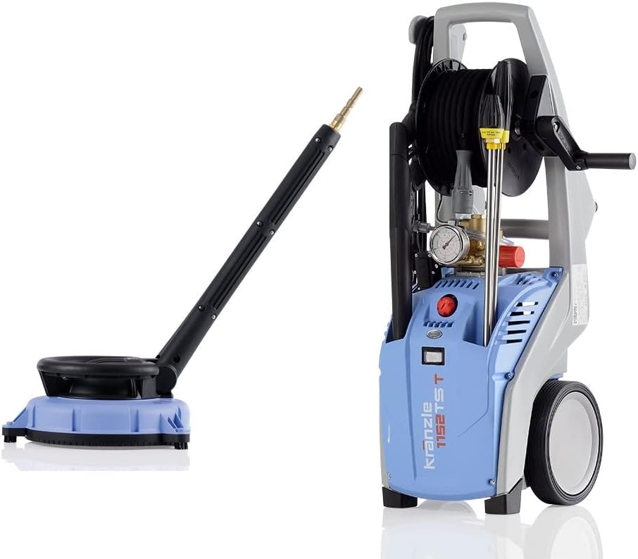 Kränzle Hochdruckreiniger, Blau/Schwarz/Grau, K 1152 TS T inkl. Round Cleaner UFO im Komplett-Set