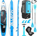 Bluefin SUP SUP-Board, Blau/Schwarz, Paddleboard, Cruise Premium Stand Up Paddle Set, Aufblasbares Paddleboard für Erwachsene