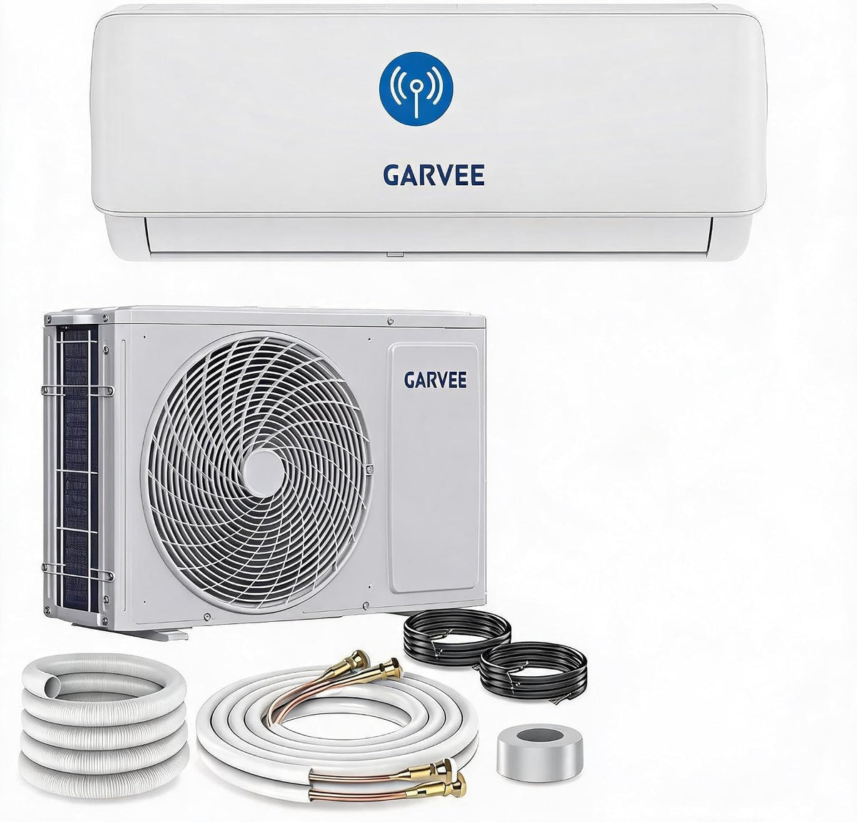 Leistungsstarke Monitor, 7,2 kW, 19 dB, Weiß, Split-Zentral-Klimaanlage 24000 BTU , Inverter A++, Heizen & Kühlen