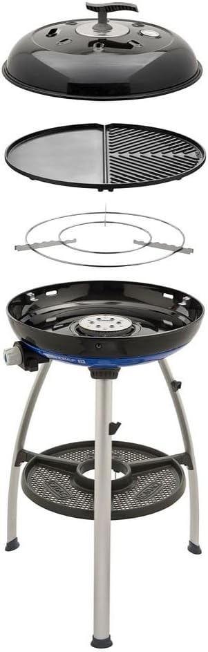 Cadac Gasgrill, Schwarz/Silber, Carri Chef 50 BBQ - 50mBar - Stahl - Alumimium - Kunststoff