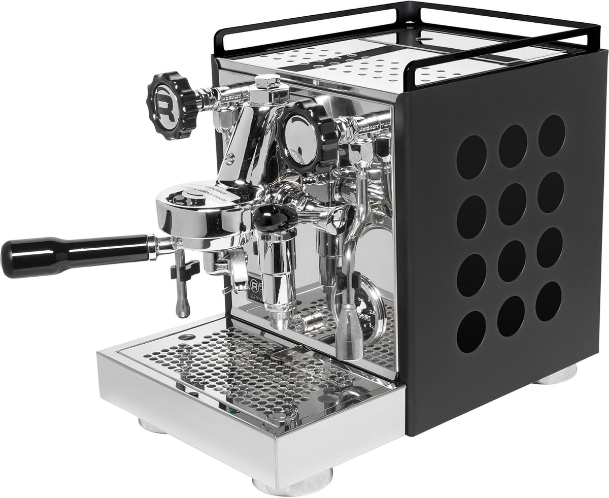 ROCKET ESPRESSO MILANO Milchaufschäumer, schwarz/silber, Appartamento schwarz/schwarz