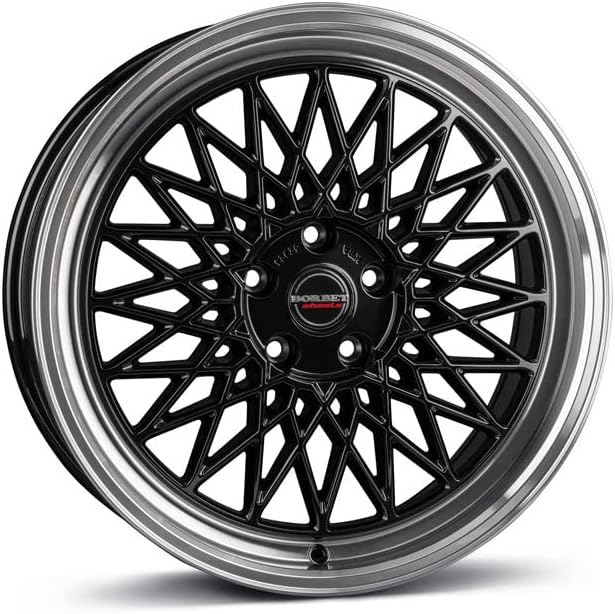 Borbet Felgen, Schwarz/Silber, 5BRP