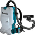 Makita Staubsauger, Weiß/Blau/Schwarz, Akku-Rucksack DVC660Z 2x18 V (ohne Akku, ohne Ladegerät)