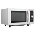 GGM Mikrowelle, 25 l, 1 kW, Schwarz/Silber, Gastro, manuell