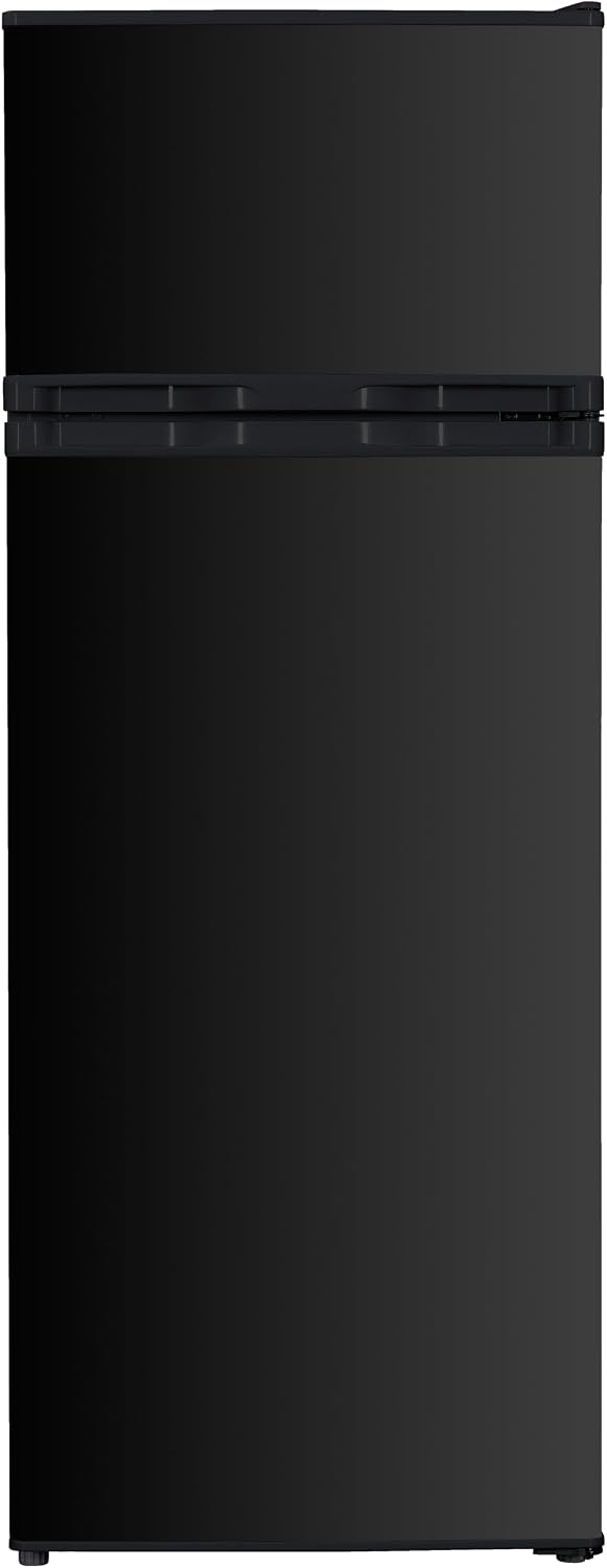 PKM Kühl-Gefrierkombination, 143 cm, 206 L, 40 dB, Schwarz, GK255DB Kühl-Gefrier-Kombination, Nutzinhalt, Höhe