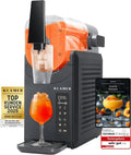 KLAMER Eismaschine, 2 L, Schwarz/Transparent, Slush Maschine, mit 5 voreingestellten Programmen: Slushie, Cocktail