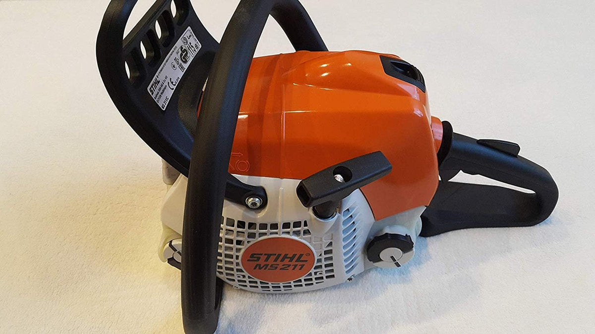Stihl Kettensäge, 1.3 mm, 35 cm, Orange/Weiß/Schwarz, / Motorsäge MS 211 PM 3 mit Schnittlänge + Kette