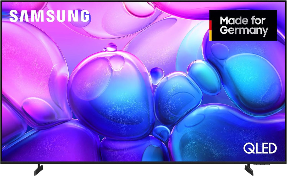 Samsung Fernseher, 85 Zoll, 214 cm, Schwarz, Smart TV, QLED 4K Q6FA UHD, Optimiert für Fussball, 100% Farbvolumen für satte Farben