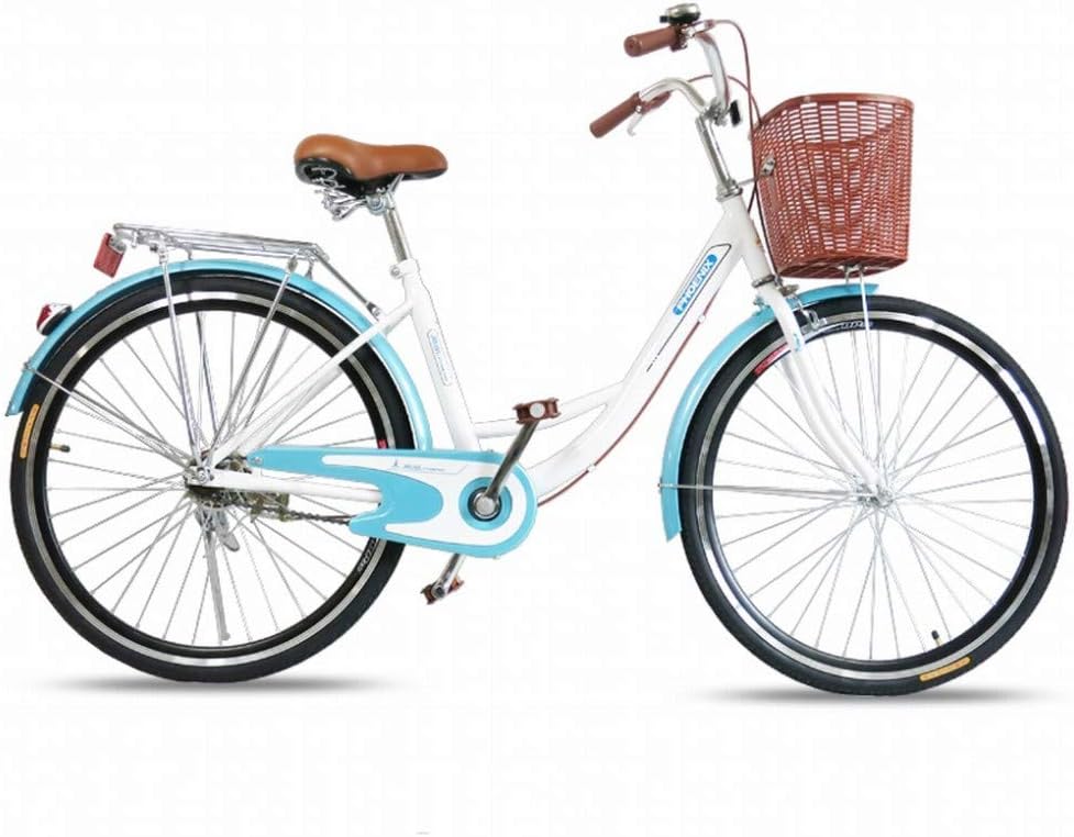 MU Fahrrad, 26 Zoll, Weiß/Blau/Braun, Bike, Weibliche 24/ -Leicht Mobilität Männlich Gewöhnliche, Blau, 24 Inches