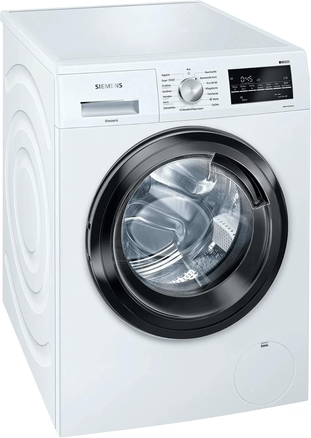 Siemens wu14ut42 Waschmaschine, 8 kg, Weiß/Schwarz, WM14G400 iQ500 / / C / 1400 U/min/Outdoor