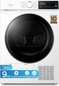 Midea Wärmepumpentrockner, 9 kg, Schwarz, Serie V5 Energieklasse C SmartDry MDV5EH90WBC