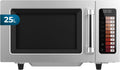 Cecotec Mikrowelle, 1000 W, 25 L, Schwarz/Silber, FlatPro 2500 Touch, Volumen