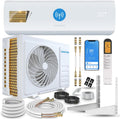 DANYON Split-Klimaanlage, 3,4 kW, 5m, Weiß, Split Klimaanlage Quick Connect - 12000 BTU - Inverter, Kältemittel R32