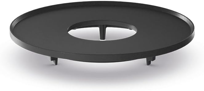 höfats Grillplatten, 53 cm, Schwarz, MOON 45 Plancha - durchgehende Grillplatte aus emailliertem, fettarmes grillen - MOON Zubehör - Ø