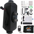 Faxron Heizöfen, 12 V, 2KW, 10 L, Schwarz/Weiß, Air Dieselheizung, Diesel-Nachtparkheizung mit LCD-Schalter, Fernbedienung und Schalldämpfer