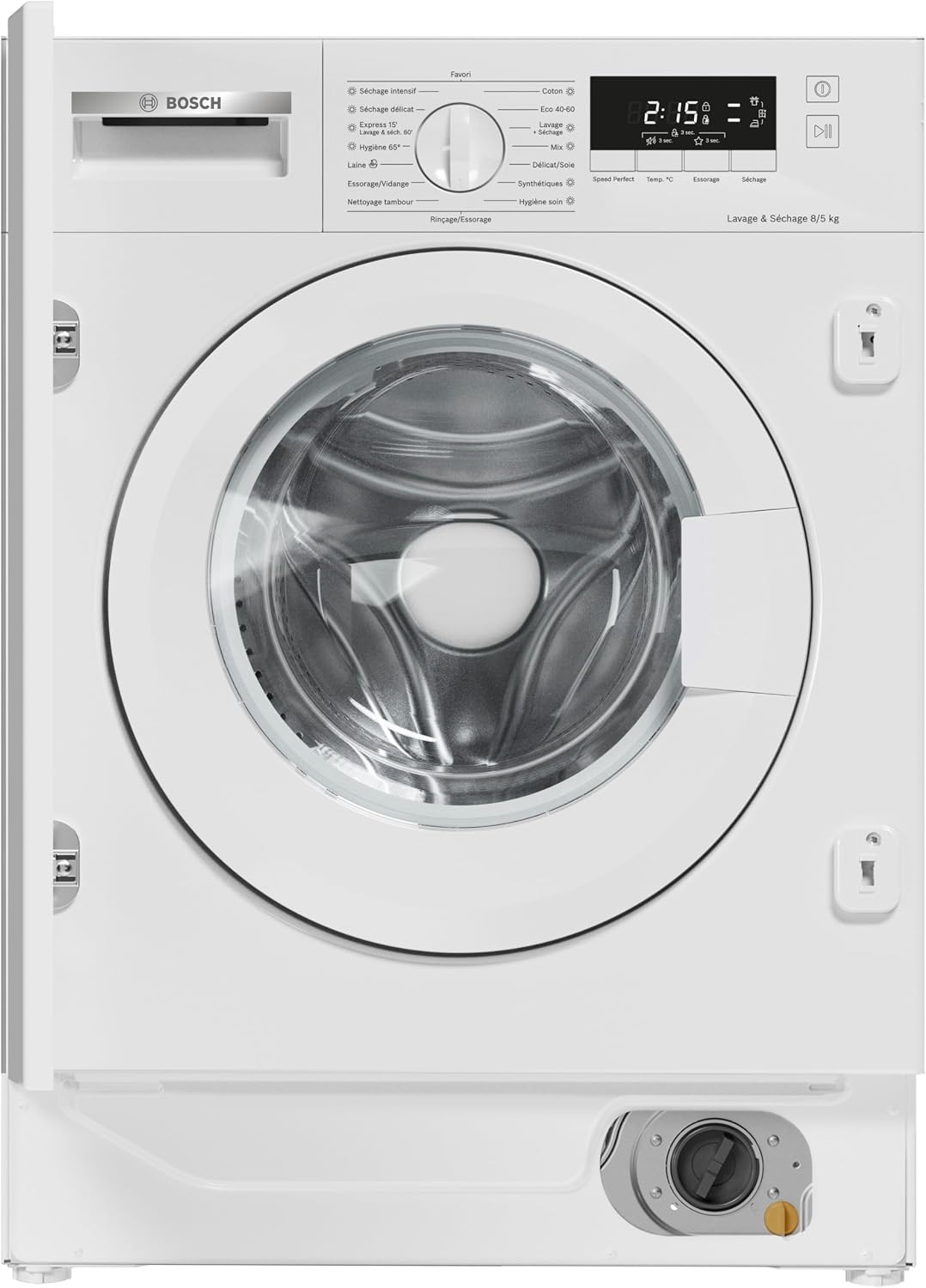Bosch Waschtrockner, Weiß, WKD28260FR Serie 4, integrierbar