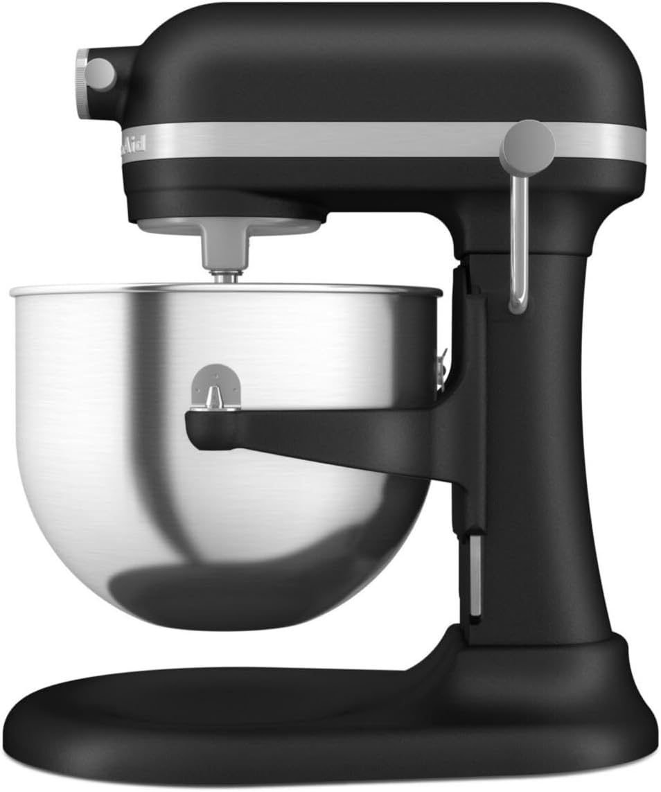 KitchenAid K400 Artisan Standmixer, 6,6 L, Schwarz/Silber, mit Ausziehschüssel