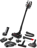Bosch Staubsauger, Schwarz/Weiß, Akku- Unlimited Gen2 Serie 8 BSS825ALL, beutellos, bis 45 Min Laufzeit, austauschbarer Akku