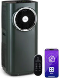 Klarstein Klimaanlage, 50 dB, 59 m, Anthrazit, Kraftwerk Eco Smart 11 Mobiles Klimagerät - 11500 BTU, 35- ², WiFi & App-Steuerung