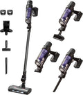 Rowenta Staubsauger, 1,2 kg, 140 W, Lila/Schwarz, X-PERT 7.60, Akku, Saugleistung, langlebiger Akku, Hochleistungs-LED-Bodendüse