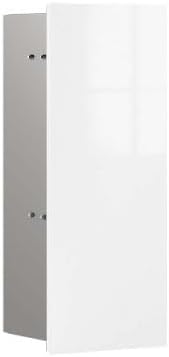 Emco Einteilige Toiletten, Weiß, Asis Pure Badschrank Glasfront I Platzsparendes Unterputz