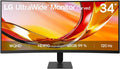 LG Monitor, 34 Zoll, Schwarz, UltraWide™ 34U601B-B 21:9 Curved UWQHD VA, 120 Hz, HDR10, AMD FreeSync Premium, 99% sRGB
