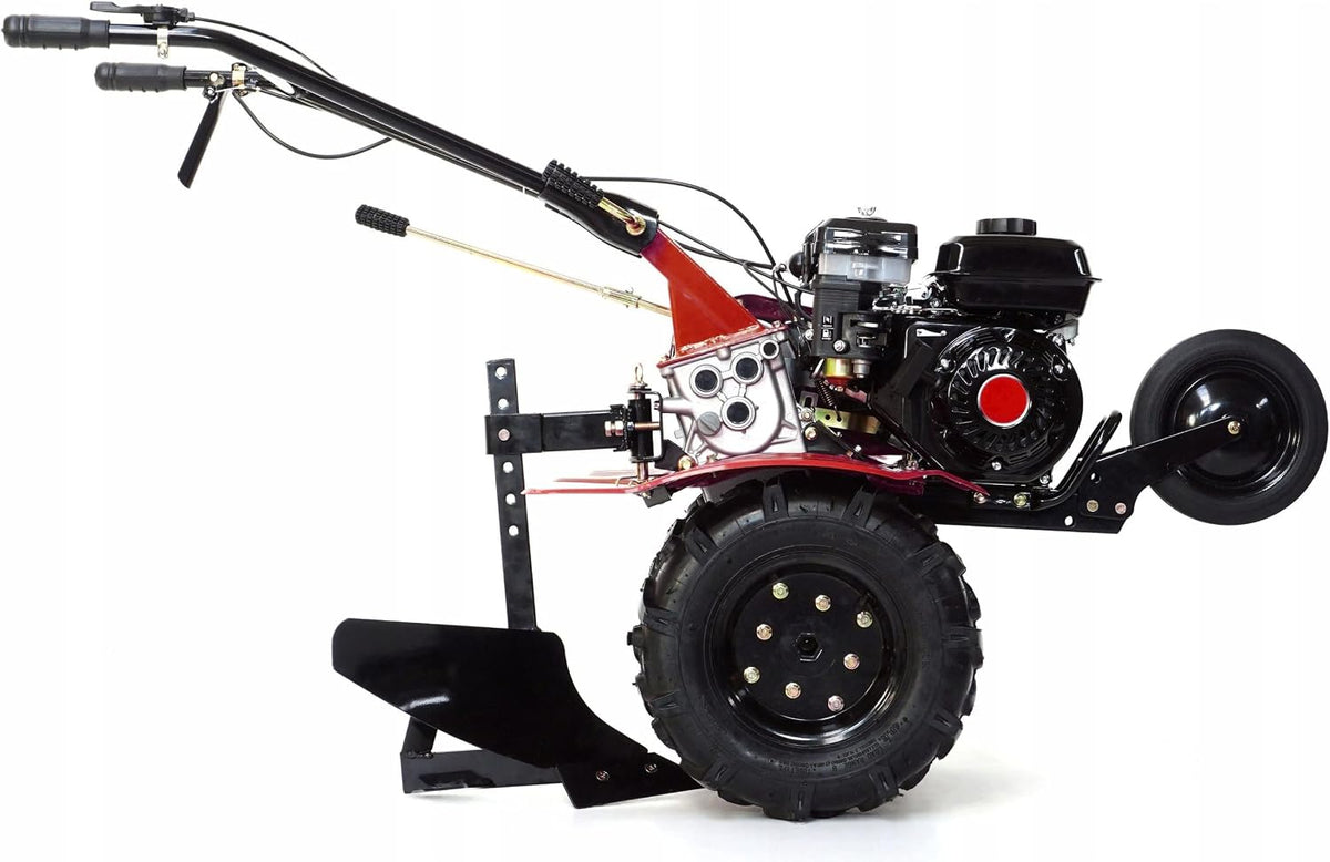 Weima Motorhacken, 100 cm, Schwarz/Rot, WM500 mit Pflug G-2 7 PS 212 CCM Fräsbreite Gänge 2 Vorwärts