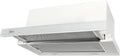 GURARI Dunstabzugshaube, 117 WH, 60 cm, 1000m, Weiß, Flachschirmhaube GCH B PRIME + Kohlefilter, Einbau, Glas, Sehr Saugstark