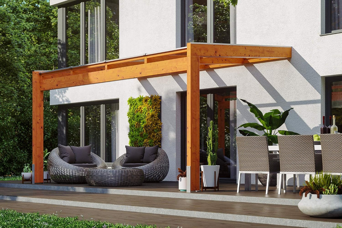 SKAN HOLZ Baumarkt,Baubedarf,Baustoffe, Eiche Hell, 203017-01-20 Novara Terrassenüberdachung
