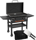 Blackstone Gasgrill, 71,1 cm, Schwarz, 2450AZ Omnivore Grillset mit weichem Deckel und zwei Spateln