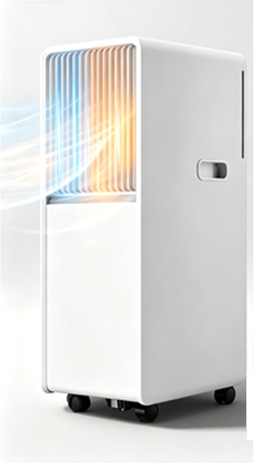 Luftentfeuchter, Weiß, Tragbare AC-Einheit 12000 BTU, 3-in-1 Kühlung mit digitaler Steuerung, leiser Betrieb für Home Office
