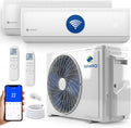 Zeniro Split-Klimaanlage, 3,5 kW, 5,3 kW, 7,9 kW, Weiß, Multisplit Klimaanlage 2 Innengeräte Set ( + ) Klimagerät