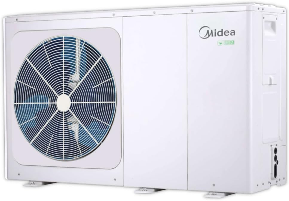 Midea Wärmepumpen, 14,5 kW, Weiß, Monoblock Wärmepumpe MHC-V14 W/D2RN8-BER90, Bafa