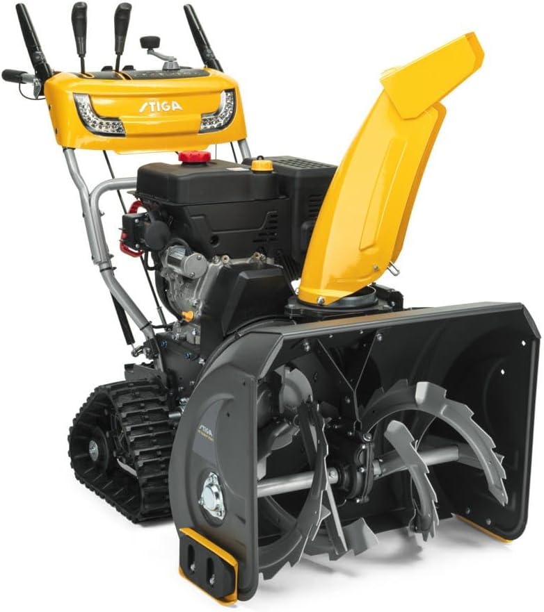 STIGA Schneefräse, 66 cm, Gelb/Schwarz, ST 5266 P TRAC zweistufige - 302 CCM Benzinmotor, Räumbreite, Raupenantrieb
