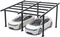TODOME Garten,Gartenhäuser & Aufbewahrung,Carports, Anthrazit, Struktur Carport -, Metall, 2-Sitzer mit robuster Stahlkonstruktion für dauerhaften